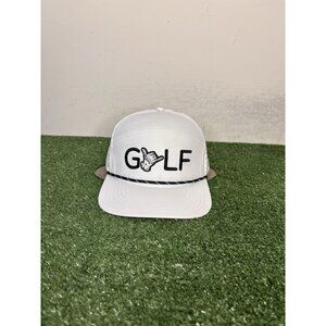 Sunday Swagger hat cap snap back white black breathable performance golf mens